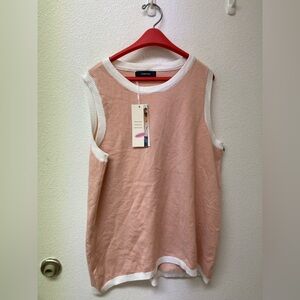 NWT DOKOTOO Color Block Sleeveless Top (L)